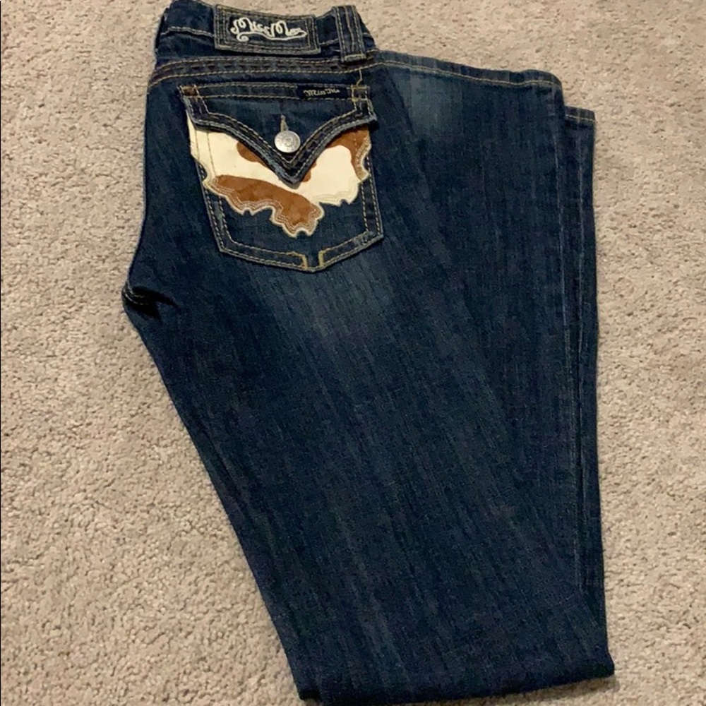 Miss Me Cowhide pocket jeans